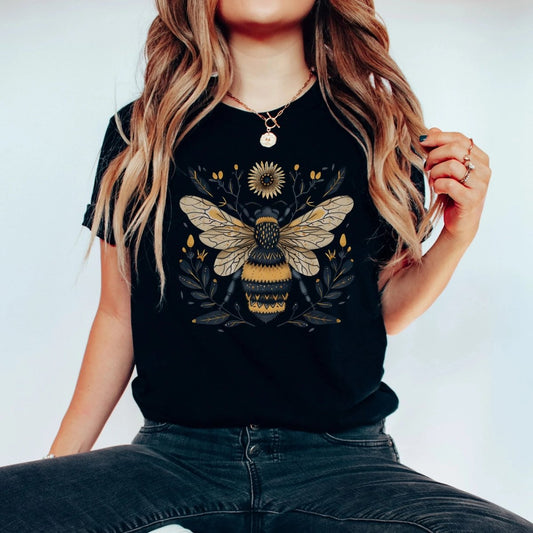 Bee Cottagecore Shirt | Goblincore Soft 100% Cotton Tee