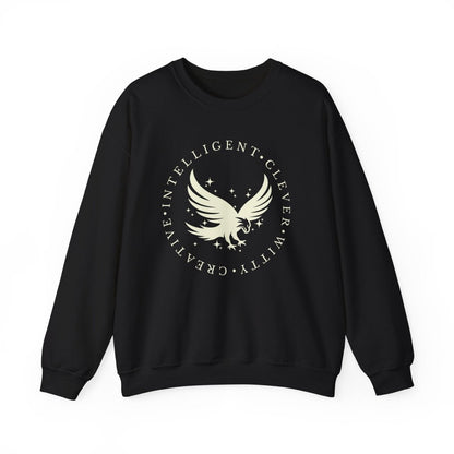 Blue House Sweatshirt | Fantasy Cotton Blend Crewneck