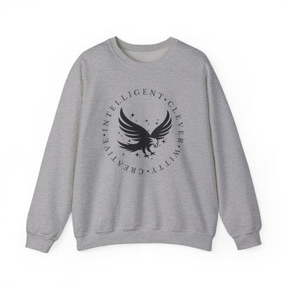 Blue House Sweatshirt | Fantasy Cotton Blend Crewneck