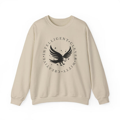 Blue House Sweatshirt | Fantasy Cotton Blend Crewneck