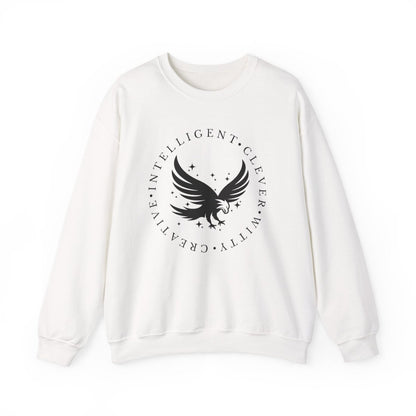 Blue House Sweatshirt | Fantasy Cotton Blend Crewneck