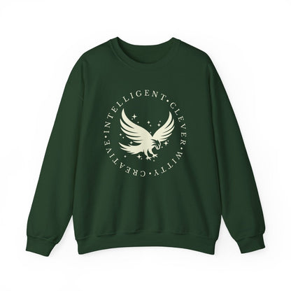 Blue House Sweatshirt | Fantasy Cotton Blend Crewneck