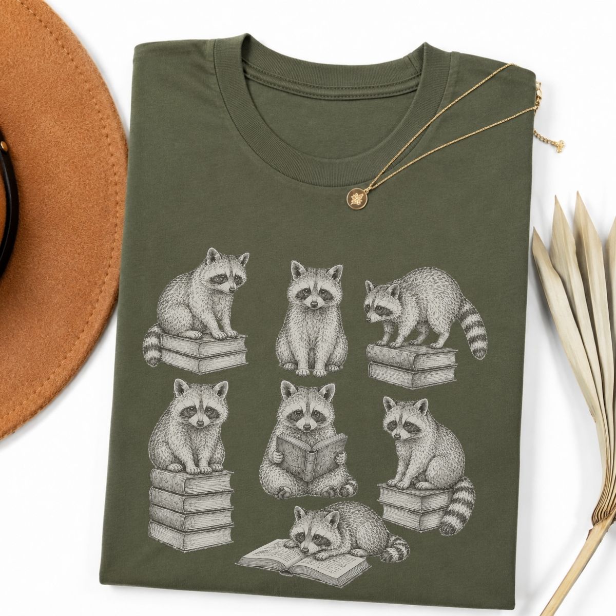 Bookish Raccoons Tshirt