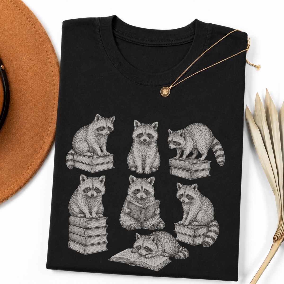 Bookish Raccoons Tshirt