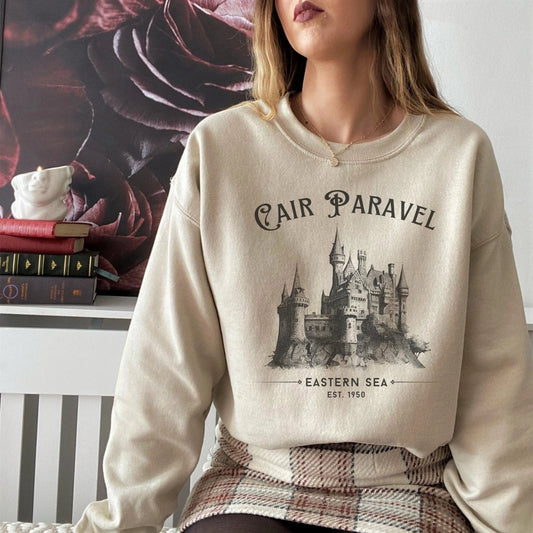 Cair Paravel Sweatshirt | Book Lover Cotton Blend Crewneck