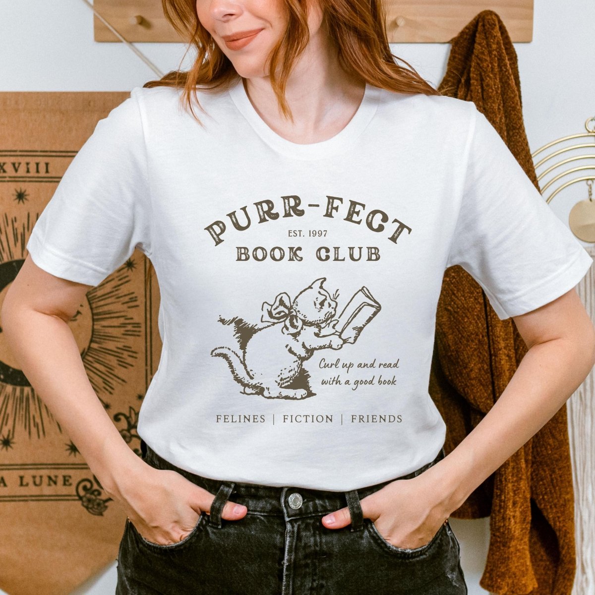 Cat Book Club TShirt