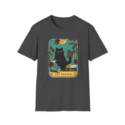 Cat Book Lover Shirt | Bookish Tarot Soft 100% Cotton Tee