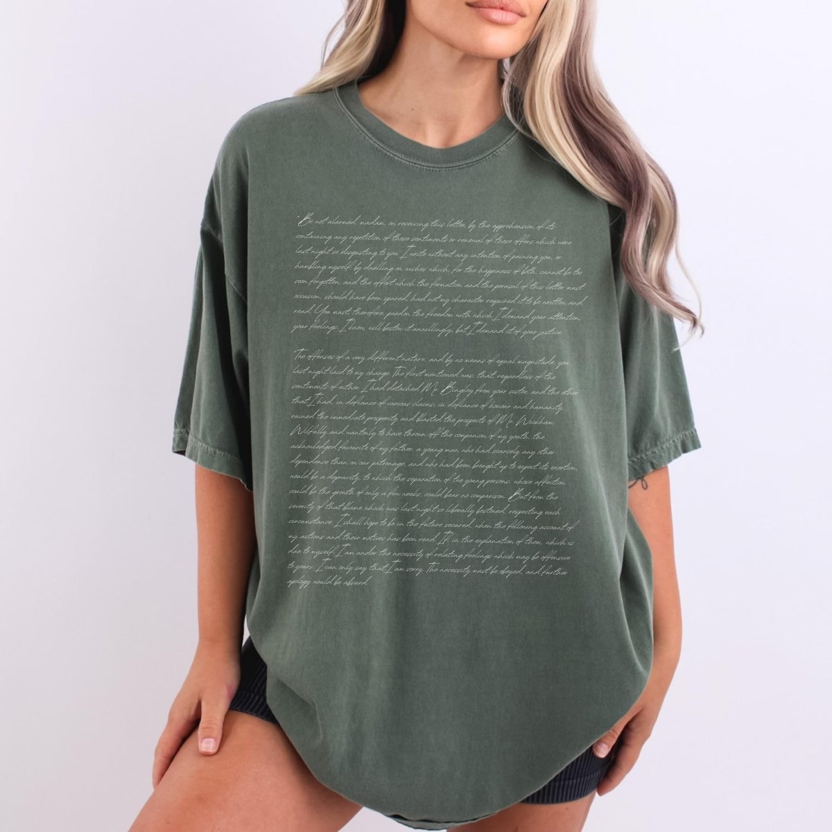 Darcy's Letter to Elizabeth Shirt