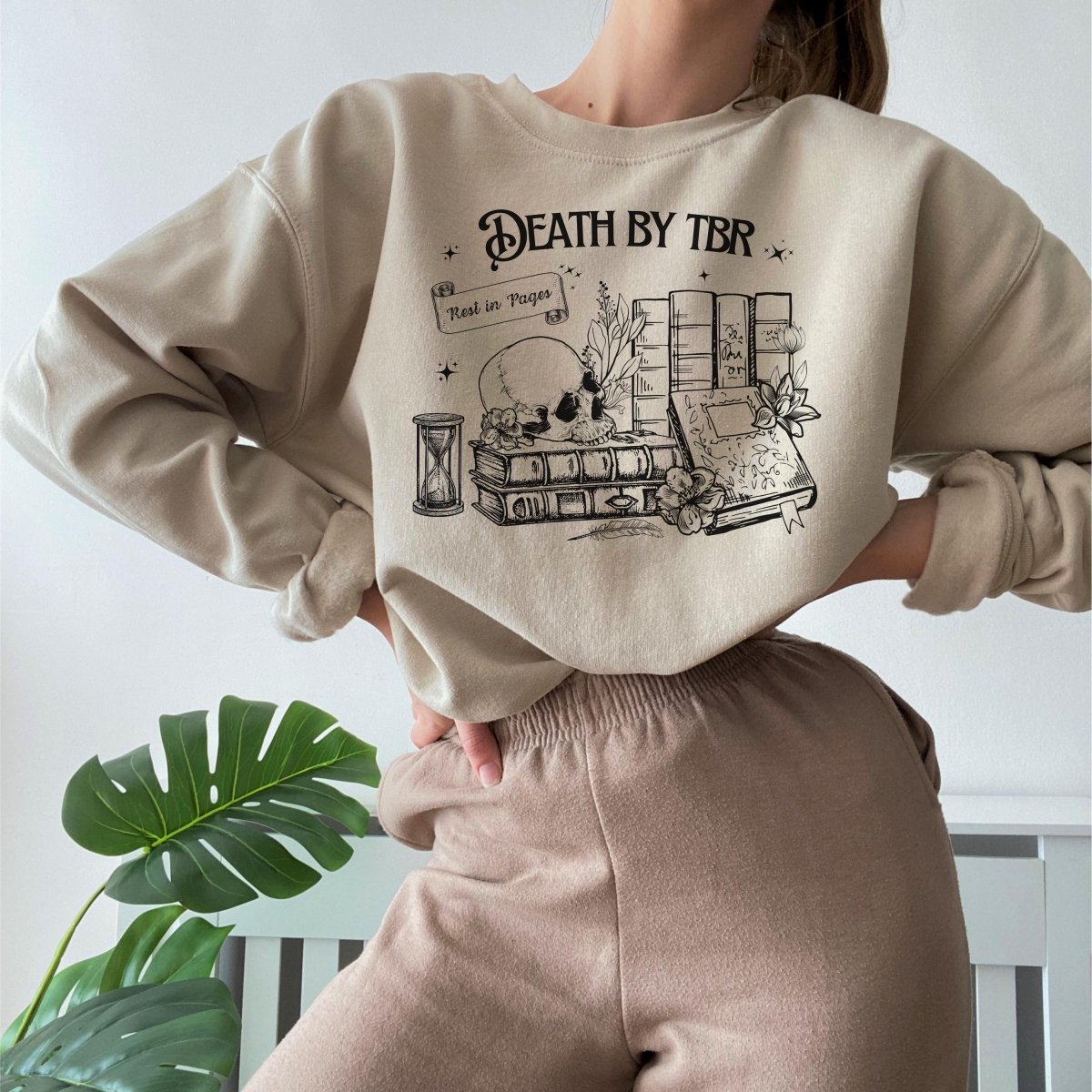 Death by TBR Book Lover Sweatshirt