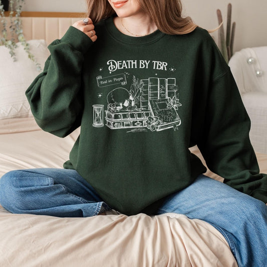 Death by TBR Book Lover Sweatshirt