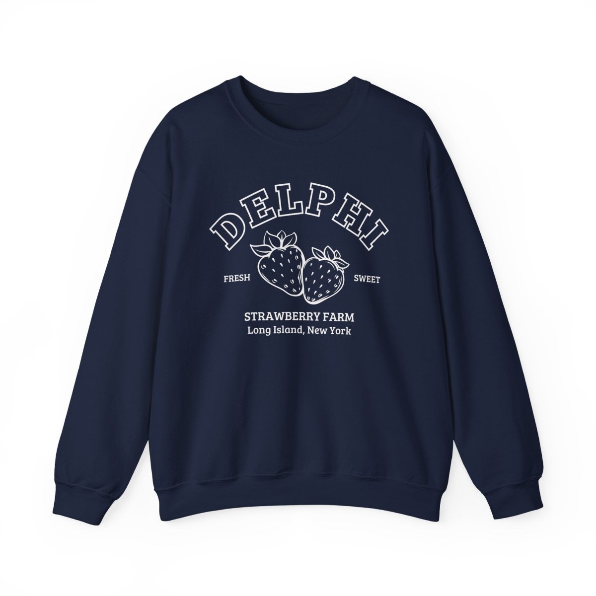 Delphi Strawberry Farm Sweatshirt | Fantasy Cotton Blend Crewneck