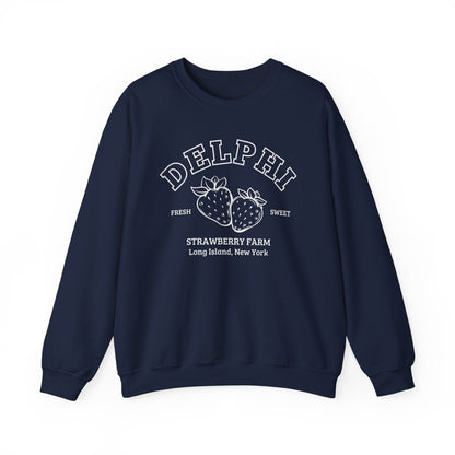 Delphi Strawberry Farm Sweatshirt | Fantasy Cotton Blend Crewneck