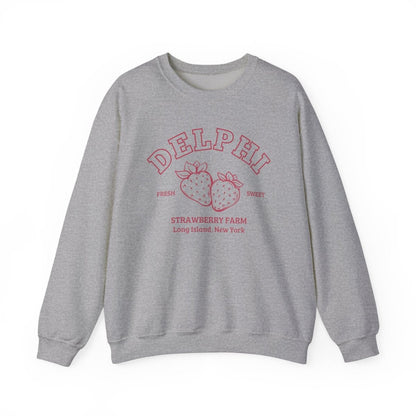Delphi Strawberry Farm Sweatshirt | Fantasy Cotton Blend Crewneck