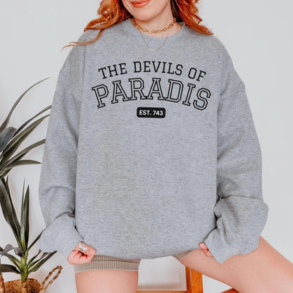 Devils of Paradis Sweatshirt | Cotton Blend Crewneck