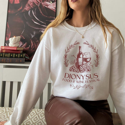 Dionysus Sweatshirt | Greek Myth Cotton Blend Crewneck