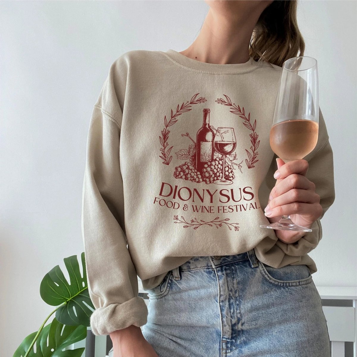 Dionysus Sweatshirt | Greek Myth Cotton Blend Crewneck