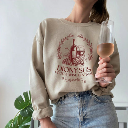 Dionysus Sweatshirt | Greek Myth Cotton Blend Crewneck