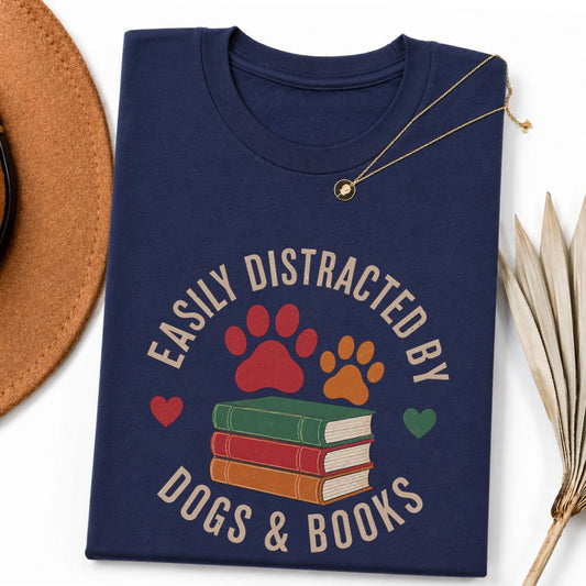 Dogs and Books Tee