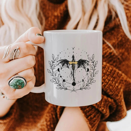 Dragon Rider Ceramic Mug | Romantasy Book Lover Gift