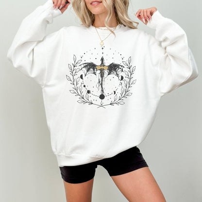 Dragon Rider Sweatshirt | Romantasy Cotton Blend Crewneck