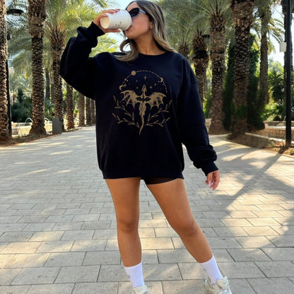 Dragon Rider Sweatshirt | Romantasy Cotton - blend Crewneck