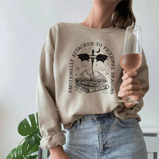 Dragon Rider Sweatshirt | Romantasy Cotton Blend Crewneck