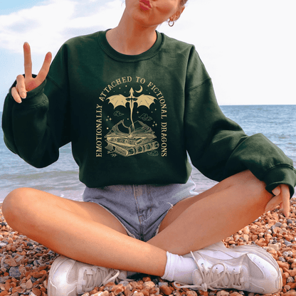 Dragon Rider Sweatshirt | Romantasy Cotton Blend Crewneck