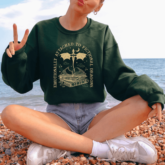 Dragon Rider Sweatshirt | Romantasy Cotton Blend Crewneck