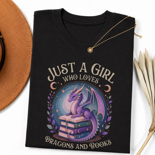 Dragons and Books Tee