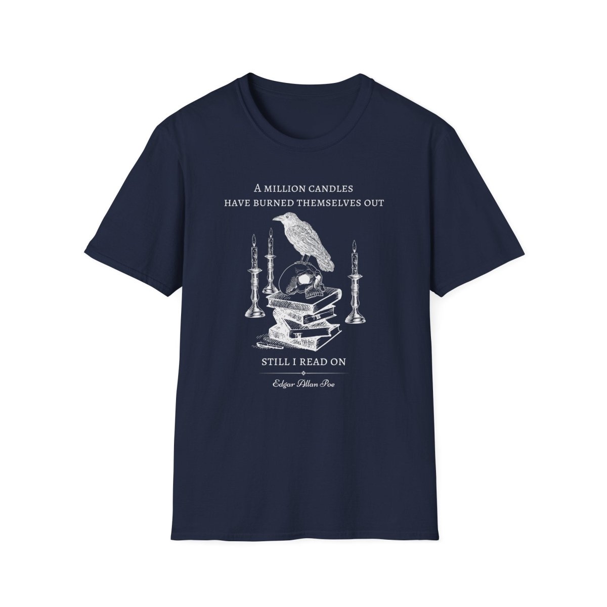 Edgar Allan Poe Dark Academia Shirt | Soft 100% Cotton Tee