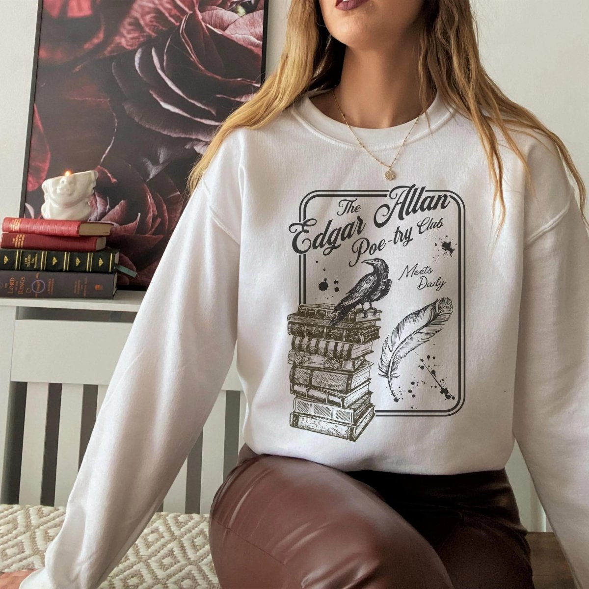 Edgar Allan Poe Poetry Club Sweatshirt