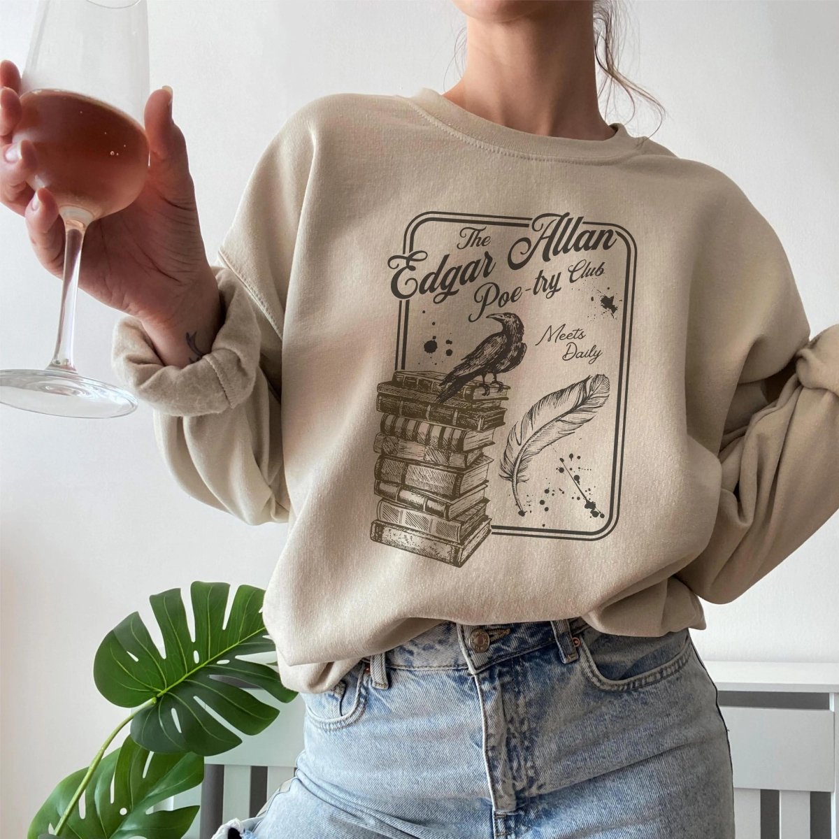 Edgar Allan Poe Poetry Club Sweatshirt