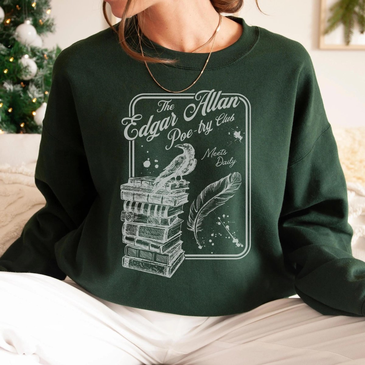 Edgar Allan Poe Poetry Club Sweatshirt