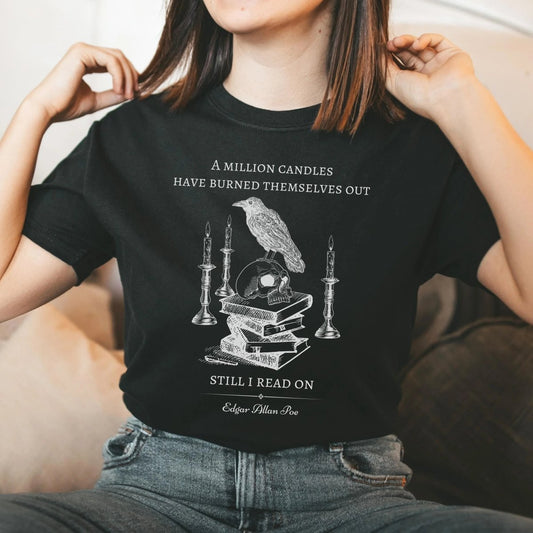 Edgar Allan Poe Shirt | Dark Academia Soft 100% Cotton Tee
