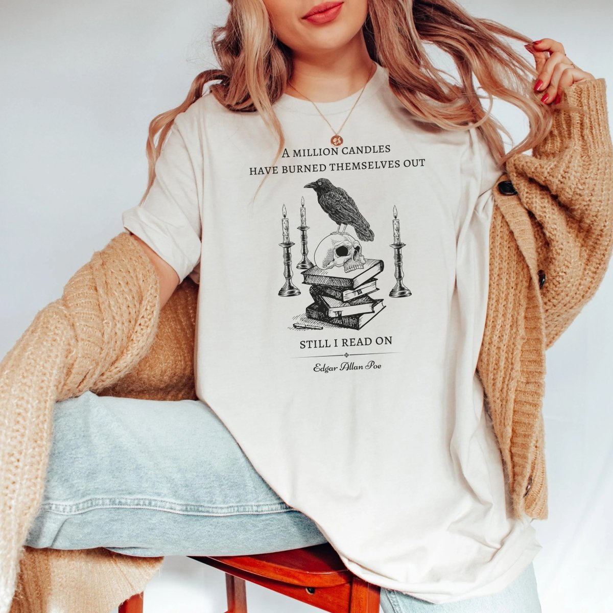 Edgar Allan Poe Shirt | Dark Academia Soft 100% Cotton Tee