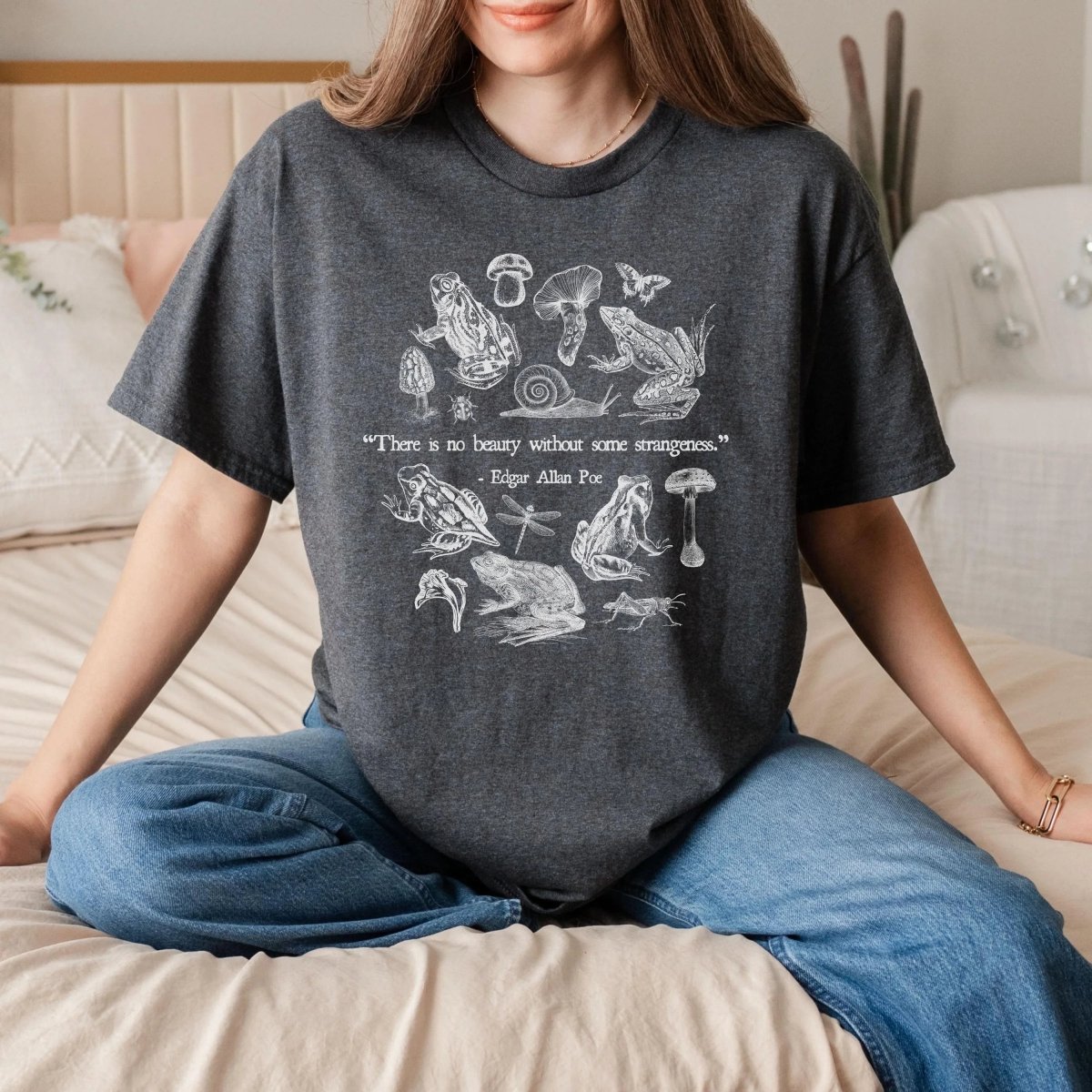 Edgar Allan Poe Shirt | Goblincore Soft 100% Cotton Tee
