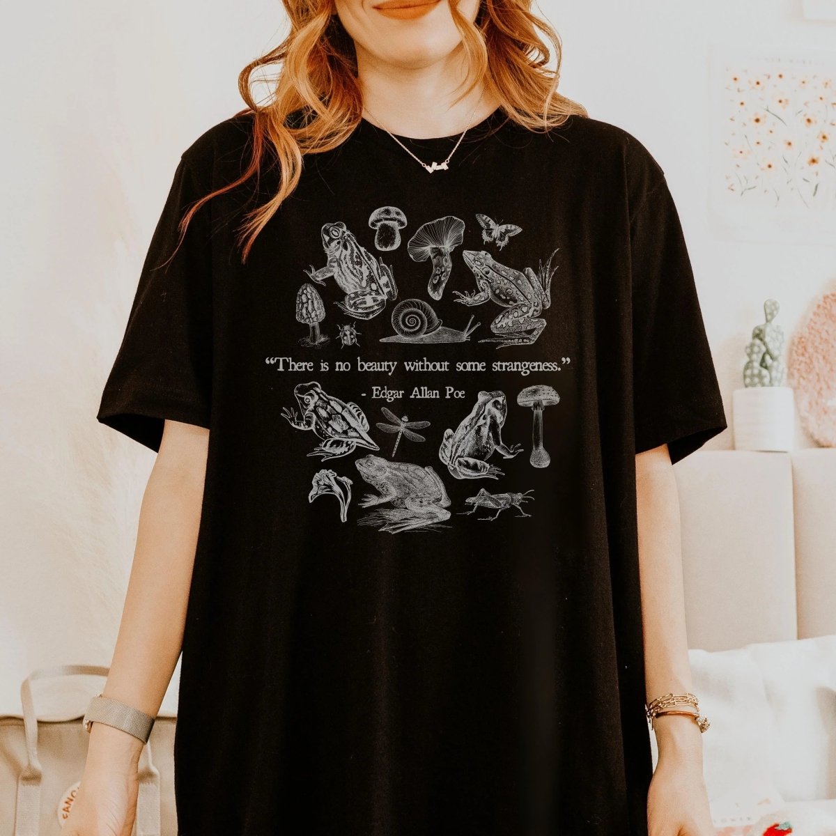 Edgar Allan Poe Shirt | Goblincore Soft 100% Cotton Tee