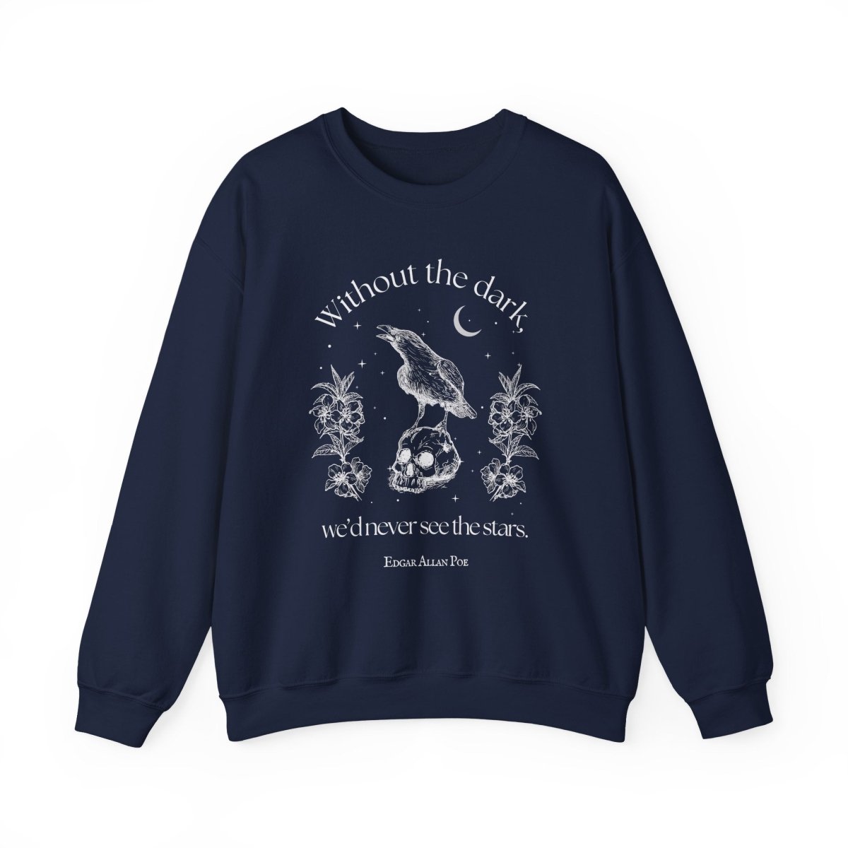 Edgar Allan Poe Sweatshirt | Dark Academia Cotton Blend Crewneck