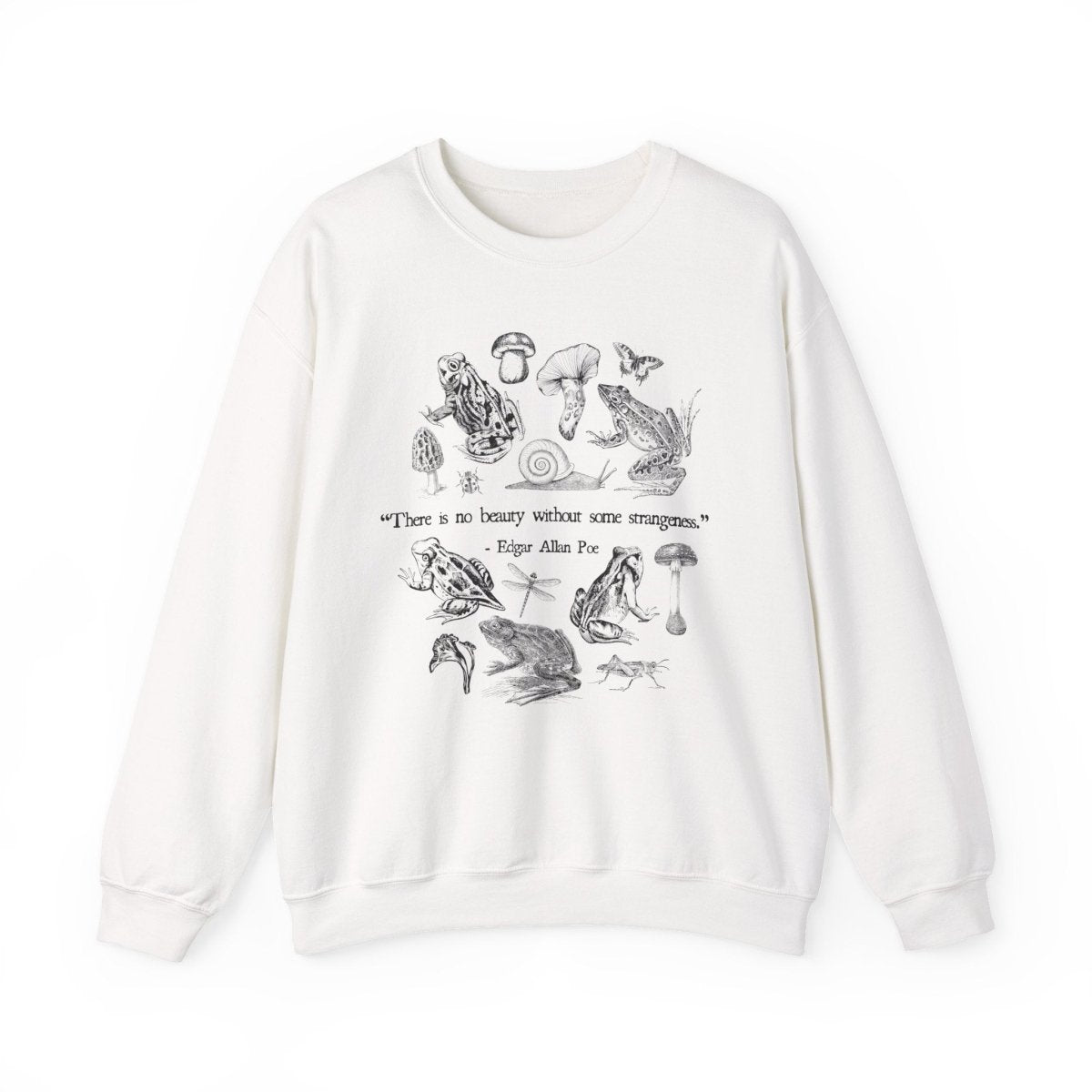 Edgar Allan Poe Sweatshirt | Goblincore Cotton Blend Crewneck
