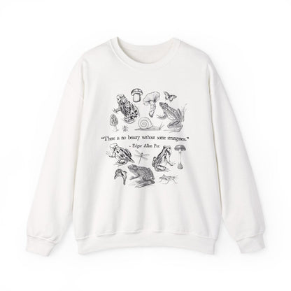 Edgar Allan Poe Sweatshirt | Goblincore Cotton Blend Crewneck