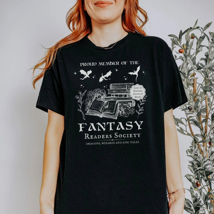 Fantasy Book Club Shirt | Book Lover Soft 100% Cotton Tee