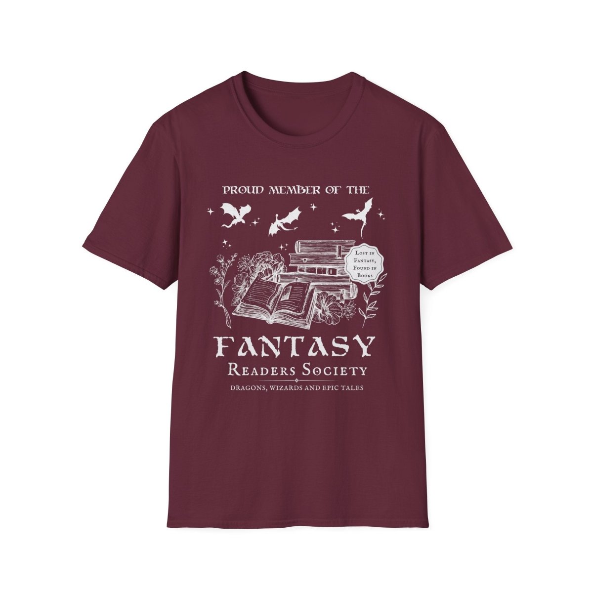 Fantasy Book Club Shirt | Book Lover Soft 100% Cotton Tee
