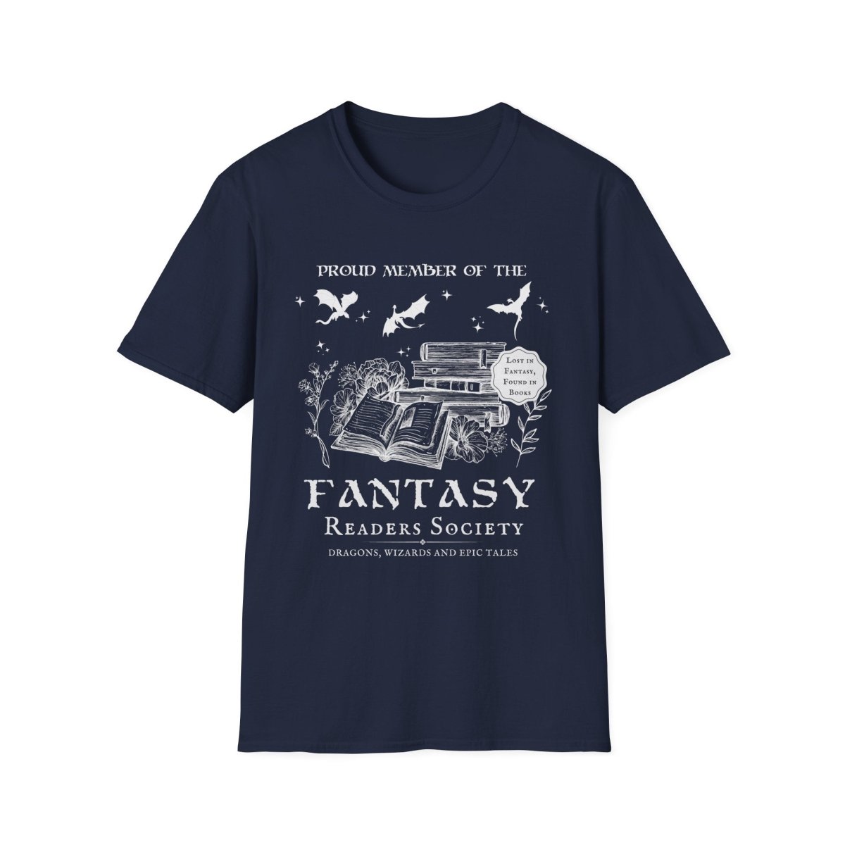 Fantasy Book Club Shirt | Book Lover Soft 100% Cotton Tee