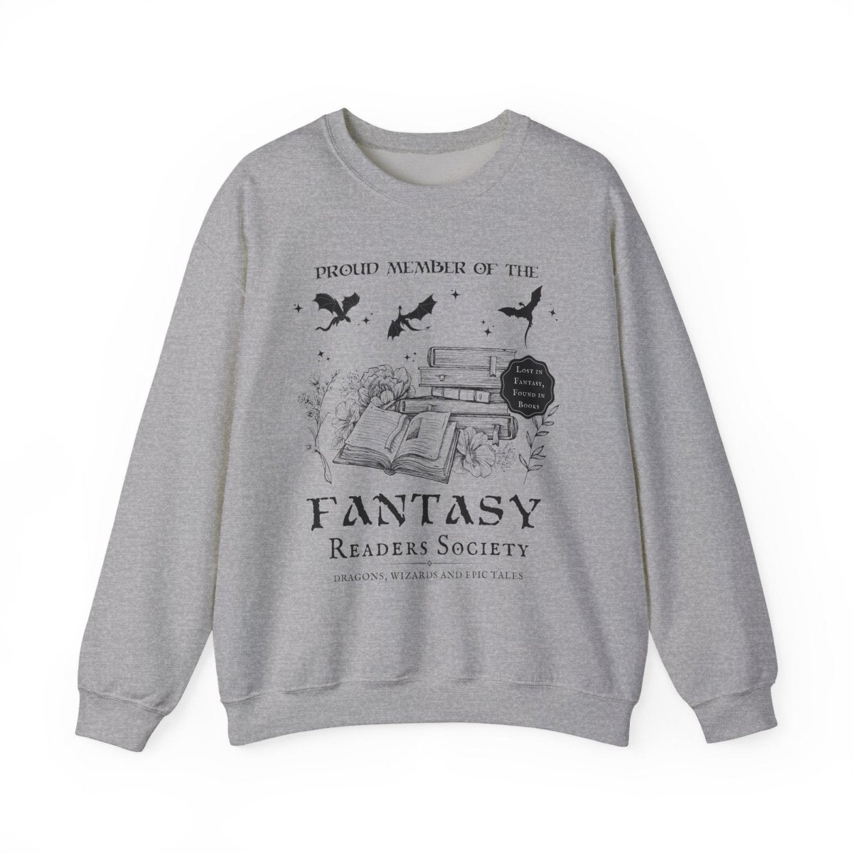 Fantasy Book Club Sweatshirt | Book Lover Cotton Blend Crewneck