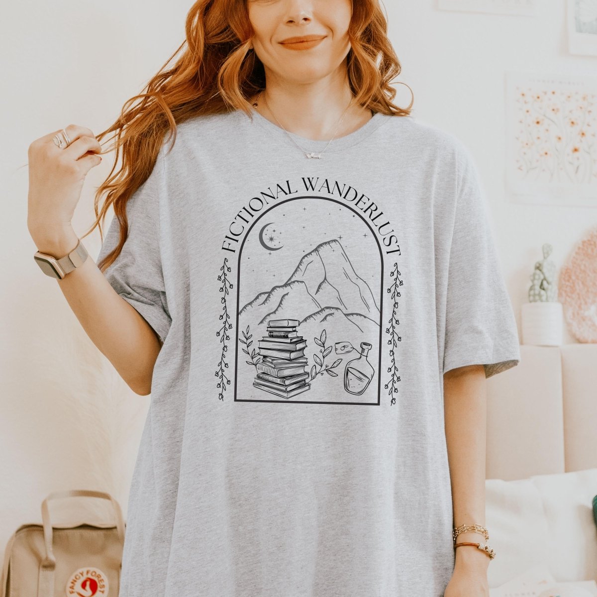 Fictional Wanderlust Bookish Tshirt