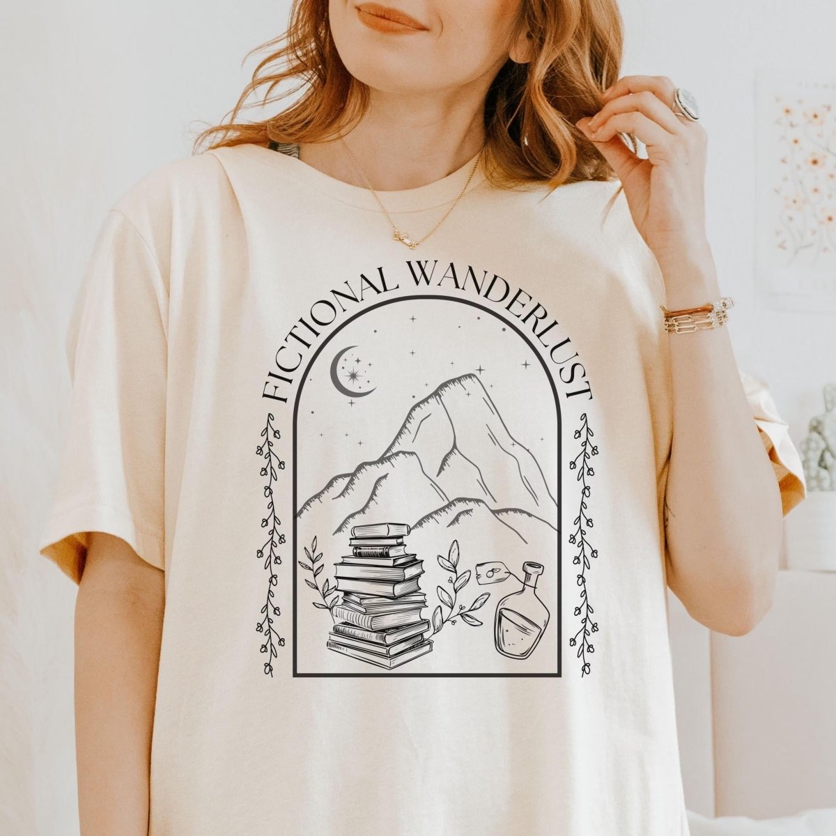 Fictional Wanderlust Bookish Tshirt