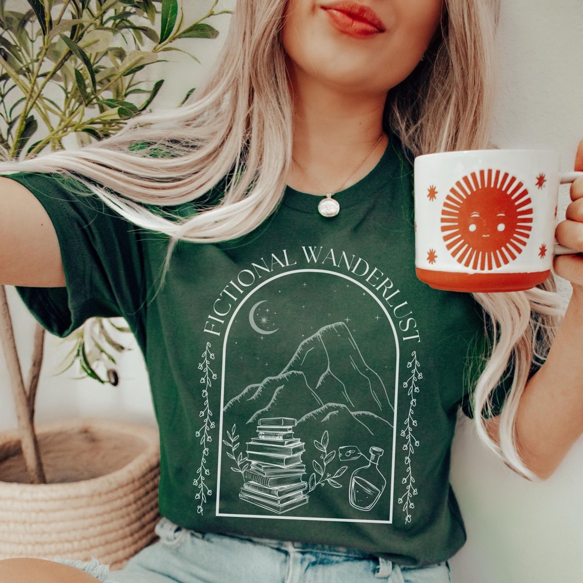 Fictional Wanderlust Bookish Tshirt