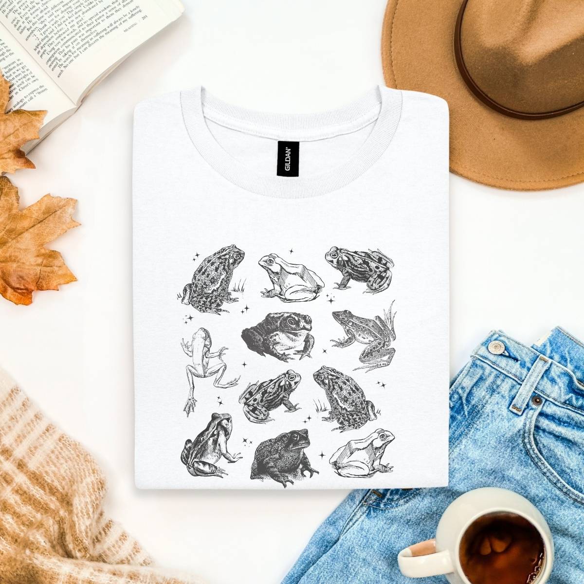 Frog Goblincore Shirt | Cottagecore Soft 100% Cotton Tee