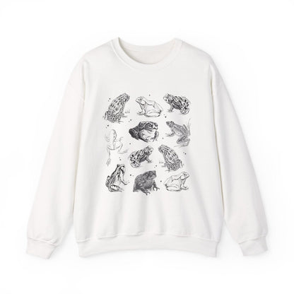 Frog Goblincore Sweatshirt | Cottagecore Cotton Blend Crewneck