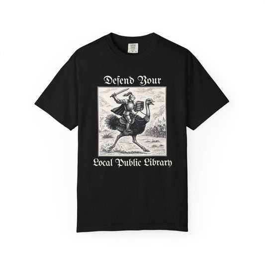 Funny Defend Your Library Tee